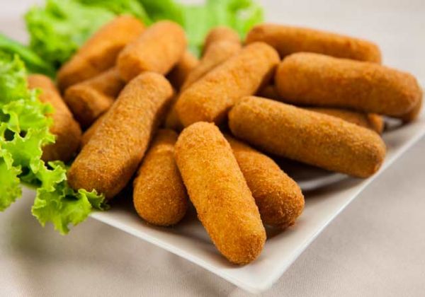 Croquete Misto de Queijo e Presunto - 50 Unidades